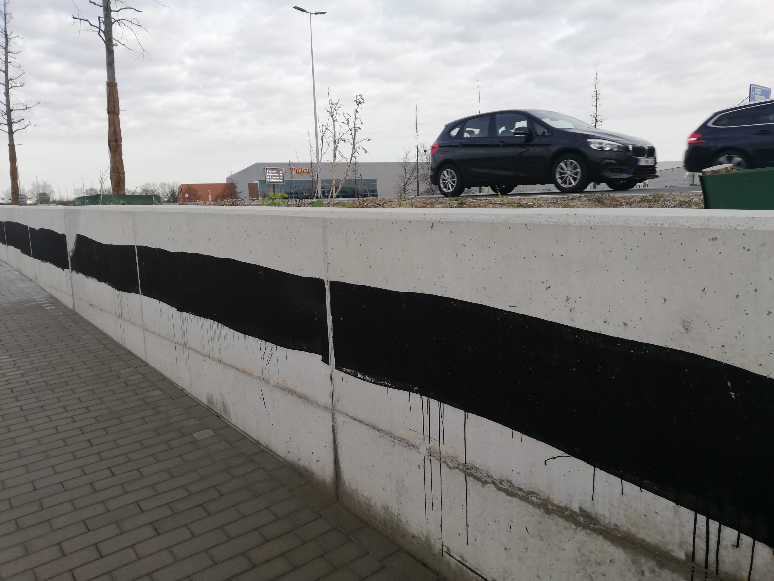 Bitumen op zichtbeton